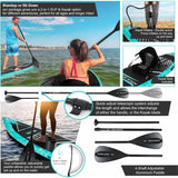Aqua Spirit Barracuda SUP Inflatable Stand Up Paddle Board 2024, 10'6x32”x6”, Complete Kayak Conversion Kit with Paddle, Backpack, Pump and more accessories, Adult Beginner/Expert, 3 Year Warranty - Aqua Spirit iSUPs UK