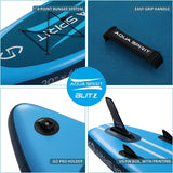 AQUA SPIRIT Blitz 10’8 & 12' PREMIUM iSUP Inflatable Stand up Paddle Board & Kayak with Top Accessories, All-Inclusive Package, 3-Years Of Complete Brand Warranty - Aqua Spirit iSUPs UK