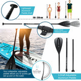 Aqua Spirit Splash Inflatable Stand Up SUP 9’x31”x6” Beginners Paddle Board For Kids/ Small Adults With Accessories, Paddle, Pump, Back Pack, Leash, Repair Kit, 2 Year Warranty - Aqua Spirit iSUPs