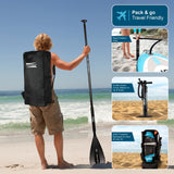 Aqua Spirit Splash Inflatable Stand Up SUP 9’x31”x6” Beginners Paddle Board For Kids/ Small Adults With Accessories, Paddle, Pump, Back Pack, Leash, Repair Kit, 2 Year Warranty - Aqua Spirit iSUPs