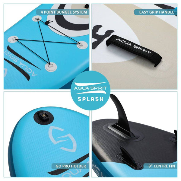 SBS 9" ISUP Fin - Quick Release Slide-in Fin For Inflatable Paddleboards (Aqua Marina, Vilano Compatible)