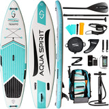 Aqua Spirit Tempo 10' Isup Inflatable Stand Up Paddle Board For Adult Beginners/intermediate With Backpack, Leash, Paddle, Changing Mat & Waterproof Phone Case, All-Inclusive Package, 3-Years Of Complete Brand Warranty - Aqua Spirit iSUPs