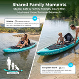Aqua Spirit Barracuda SUP Inflatable Stand Up Paddle Board, 10'6x32”x6”, Complete Kayak Conversion Kit with Paddle, Backpack, Pump and more accessories, Adult Beginner/Expert, 3 Year Warranty