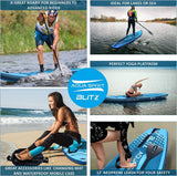 AQUA SPIRIT Blitz 12'6" PREMIUM iSUP Inflatable Stand up Paddle Board & Kayak with Top Accessories, All-Inclusive Package, 3-Years Of Complete Brand Warranty - Aqua Spirit iSUPs