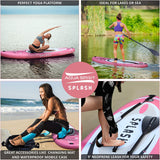 AQUA SPIRIT Splash iSUP 9’ long Inflatable Stand up Paddle Board for Beginners/Intermediate with Backpack, Leash, Paddle, Go-Pro Holder, Changing Mat, Waterproof Phone Case, All-Inclusive Package, 3-Years Of Complete Brand Warranty - Aqua Spirit iSUPs